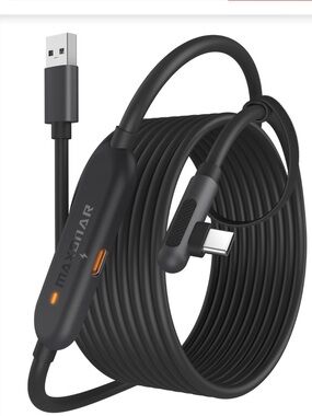 VR Charging Link Cable 20Ft META3S/3/Oculus2/Pico4/PC/STEAMVR USB3.0-USB-C Cable